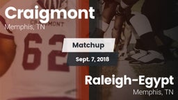 Matchup: Craigmont vs. Raleigh-Egypt  2018