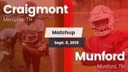 Matchup: Craigmont vs. Munford  2019