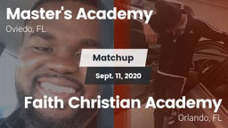 Matchup: Master's Academy vs. Faith Christian Academy 2020