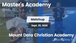 Matchup: Master's Academy vs. Mount Dora Christian Academy 2020