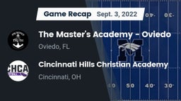 Recap: The Master's Academy - Oviedo vs. Cincinnati Hills Christian Academy 2022