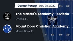 Recap: The Master's Academy - Oviedo vs. Mount Dora Christian Academy 2022