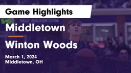 Middletown  vs Winton Woods  Game Highlights - March 1, 2024