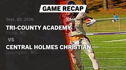 Recap: Tri-County Academy  vs. Central Holmes Christian  2016