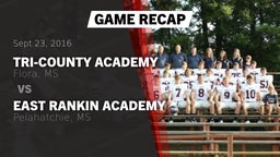Recap: Tri-County Academy  vs. East Rankin Academy  2016