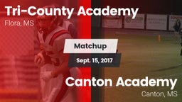 Matchup: Tri-County Academy vs. Canton Academy  2017