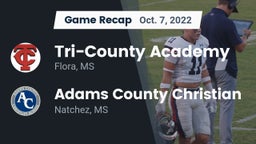 Recap: Tri-County Academy  vs. Adams County Christian  2022