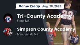 Recap: Tri-County Academy  vs. Simpson County Academy 2023