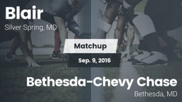 Matchup: Blair vs. Bethesda-Chevy Chase  2016