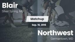 Matchup: Blair vs. Northwest  2016