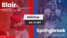 Matchup: Blair vs. Springbrook  2017