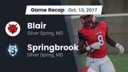 Recap: Blair  vs. Springbrook  2017