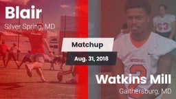 Matchup: Blair vs. Watkins Mill  2018