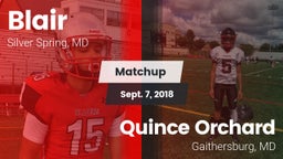 Matchup: Blair vs. Quince Orchard  2018
