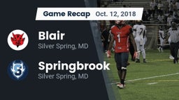 Recap: Blair  vs. Springbrook  2018