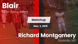 Matchup: Blair vs. Richard Montgomery  2018