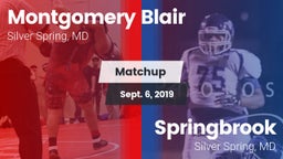 Matchup: Blair vs. Springbrook  2019