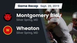 Recap: Montgomery Blair  vs. Wheaton  2019