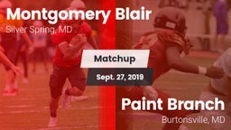 Matchup: Blair vs. Paint Branch  2019