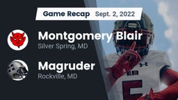 Recap: Montgomery Blair  vs. Magruder  2022