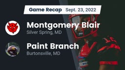 Recap: Montgomery Blair  vs. Paint Branch  2022