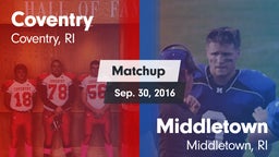 Matchup: Coventry vs. Middletown  2016