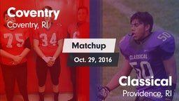 Matchup: Coventry vs. Classical  2016