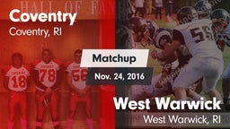 Matchup: Coventry vs. West Warwick  2016