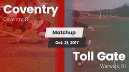 Matchup: Coventry vs. Toll Gate  2017
