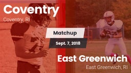 Matchup: Coventry vs. East Greenwich  2018