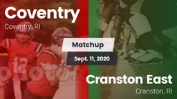 Matchup: Coventry vs. Cranston East  2020