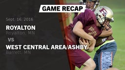 Recap: Royalton  vs. West Central Area/Ashby 2016