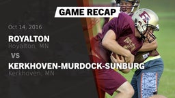 Recap: Royalton  vs. Kerkhoven-Murdock-Sunburg  2016