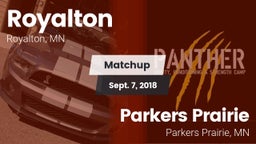 Matchup: Royalton vs. Parkers Prairie  2018