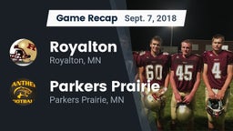 Recap: Royalton  vs. Parkers Prairie  2018