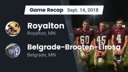 Recap: Royalton  vs. Belgrade-Brooten-Elrosa  2018