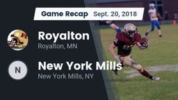 Recap: Royalton  vs. New York Mills  2018
