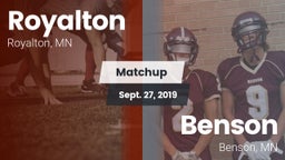 Matchup: Royalton vs. Benson  2019