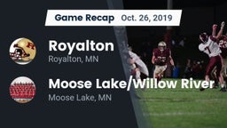 Recap: Royalton  vs. Moose Lake/Willow River  2019