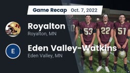 Recap: Royalton  vs. Eden Valley-Watkins  2022