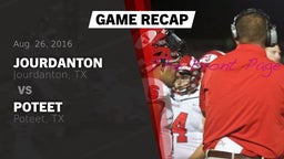 Recap: Jourdanton  vs. Poteet  2016