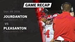 Recap: Jourdanton  vs. Pleasanton  2016