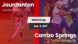 Matchup: Jourdanton vs. Carrizo Springs  2017