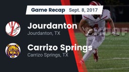 Recap: Jourdanton  vs. Carrizo Springs  2017