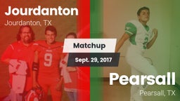 Matchup: Jourdanton vs. Pearsall  2017