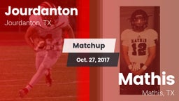 Matchup: Jourdanton vs. Mathis  2017