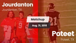 Matchup: Jourdanton vs. Poteet  2018