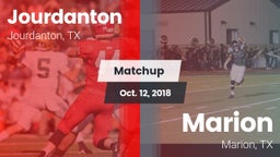 Matchup: Jourdanton vs. Marion  2018