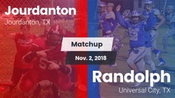 Matchup: Jourdanton vs. Randolph  2018