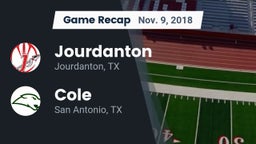 Recap: Jourdanton  vs. Cole  2018